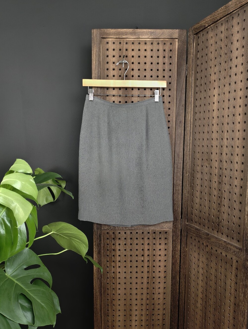 Vintage Ann Taylor Grey Formal Pencil Skirt